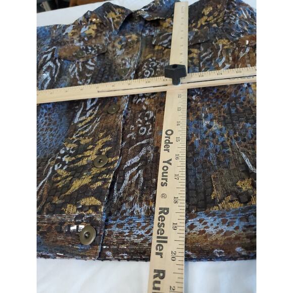 Ruby Rd Petites Women's Jacket Size 10P Multicolor Polyester Blend Stretch - Picture 4 of 12